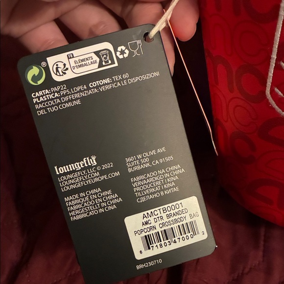 AMC Loungefly Popcorn Bucket crossbody Bag - Picture 10 of 10